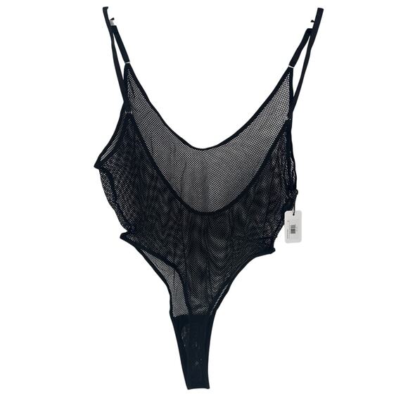 Mariemur Black Mesh Eliza Bodysuit Size XL - Picture 8 of 9